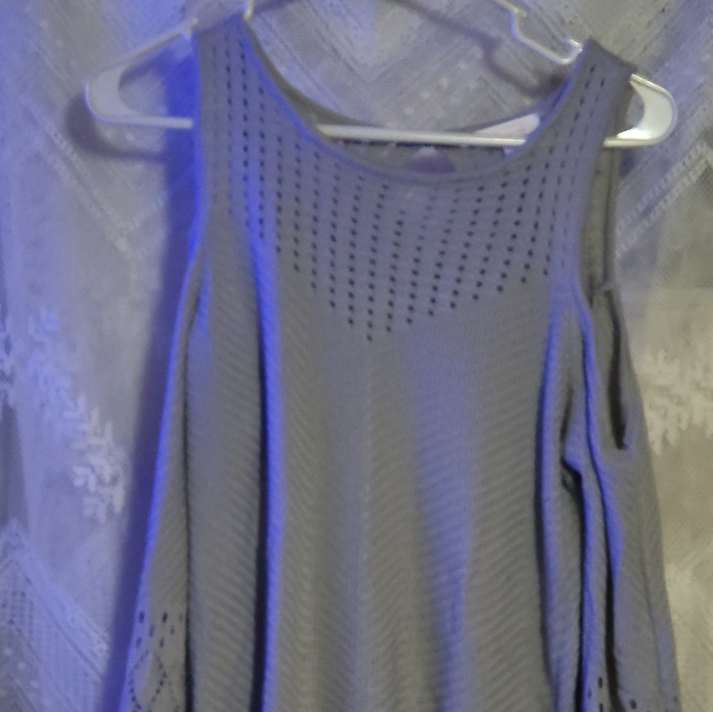 Cold shoulder lauren Conrad gray sweater